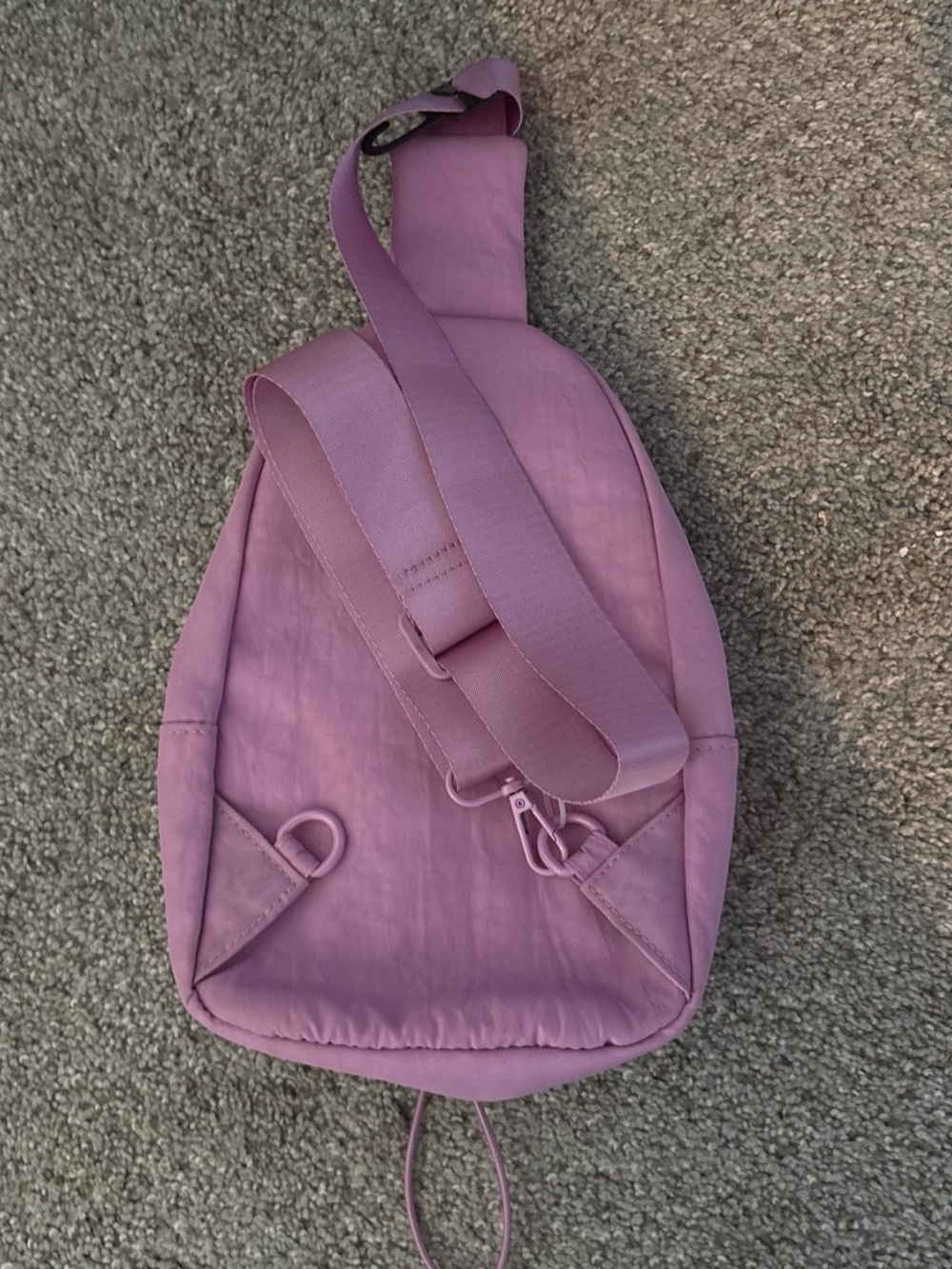 Pink Ruched Crossbody Sling Bag for Women - Picture 3 of 4